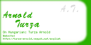 arnold turza business card